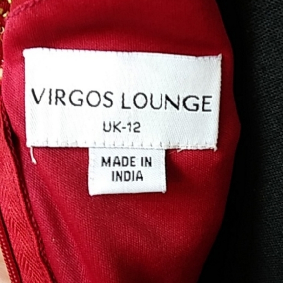 NWT Spectacular Red Illusions Cocktail Dress By Virgos Lounge. Size 8 - Picture 14 of 16